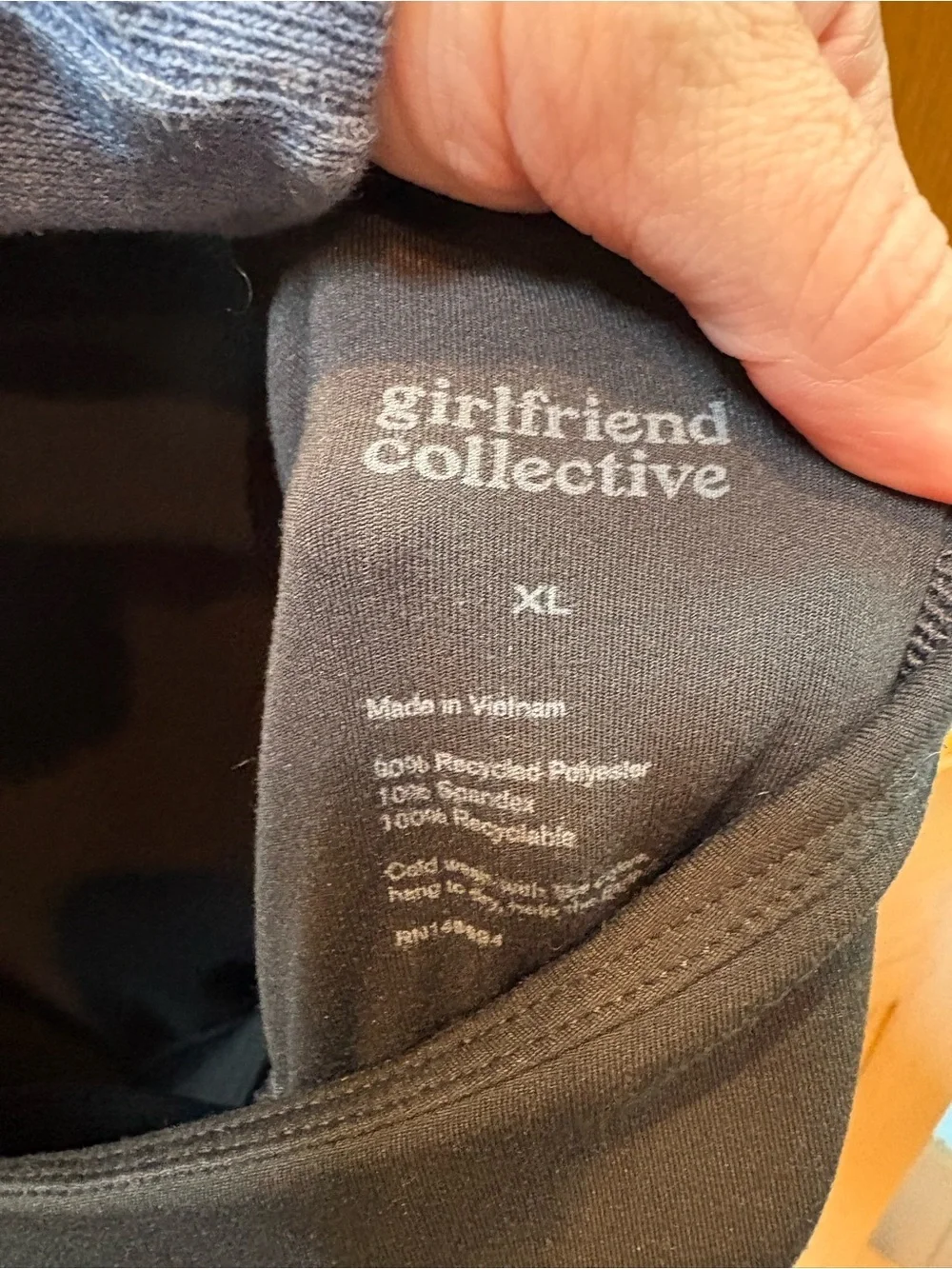 Girlfriend Collective Black Undress Active Dress Size XL with Shorts